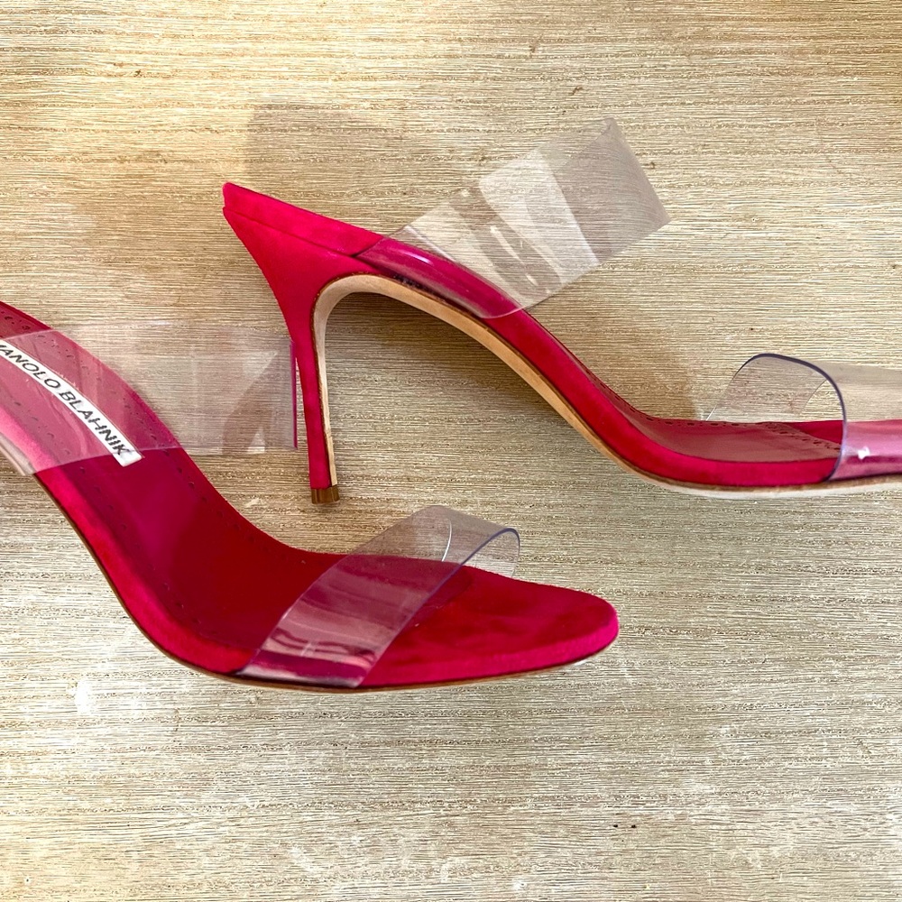 Manolo Blahnik PVC heels size 8